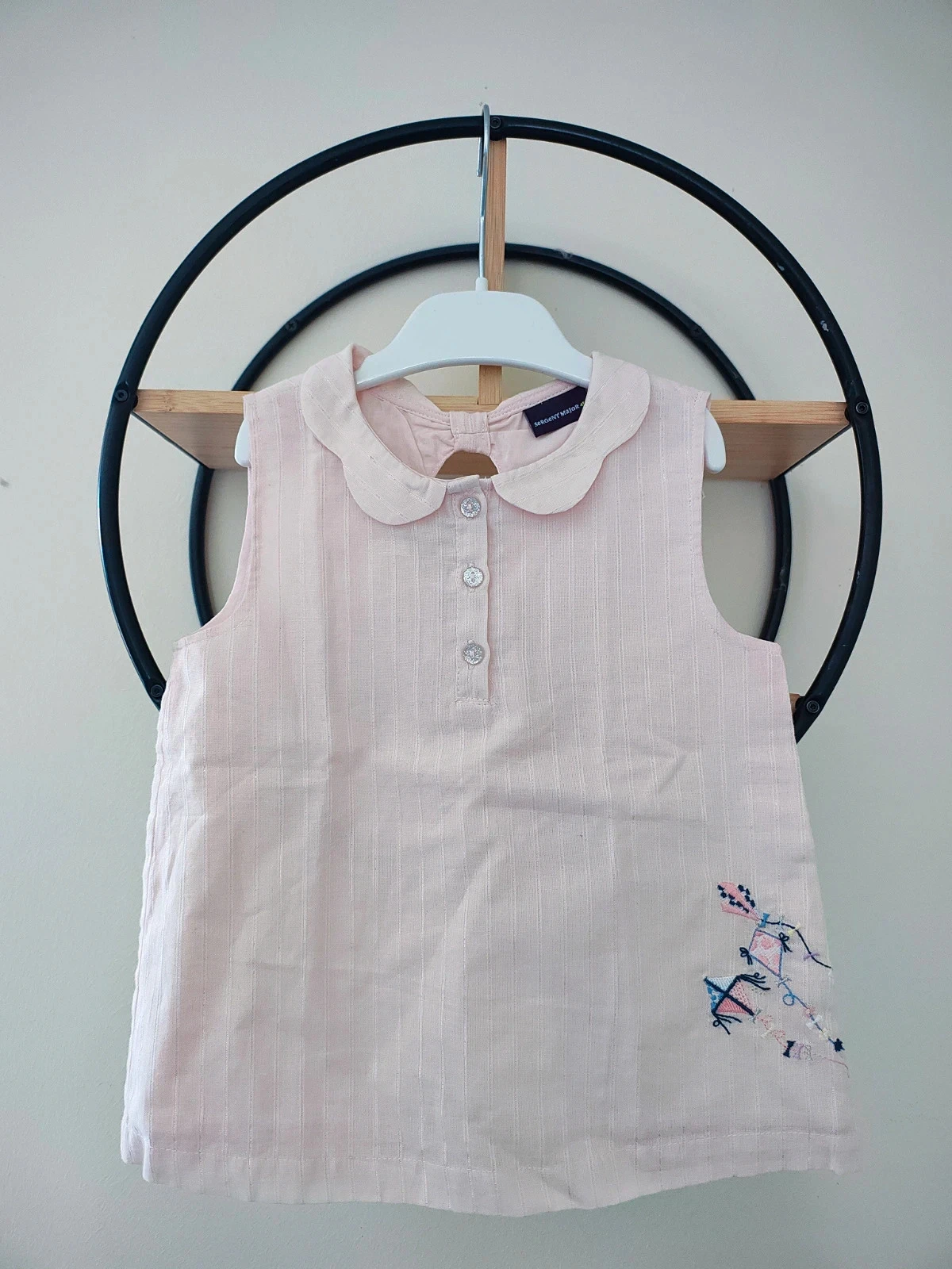 5 ans blouse été sergent major cerf volant brodé